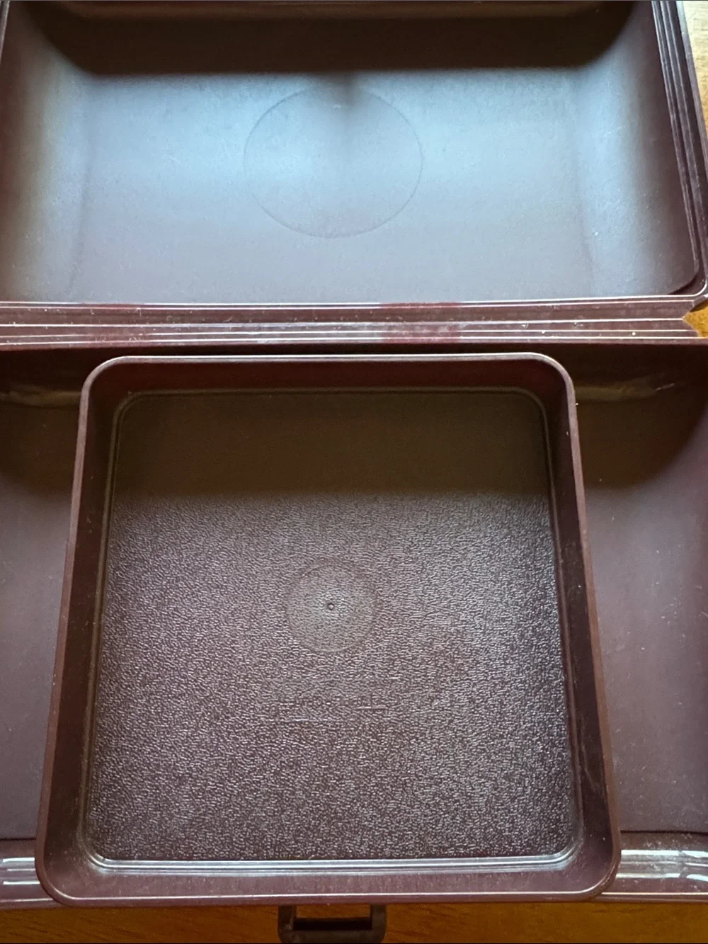 Tupperware Tuppercraft dark brown  Compact Storage Box
